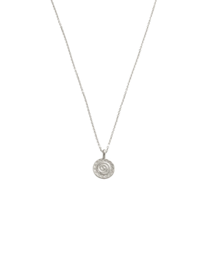 Kirstin ash solara coin necklace silver front
