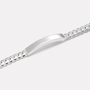 Najo Bracelets Najo Cuban Men’s ID Chain Bracelet – Sterling Silver