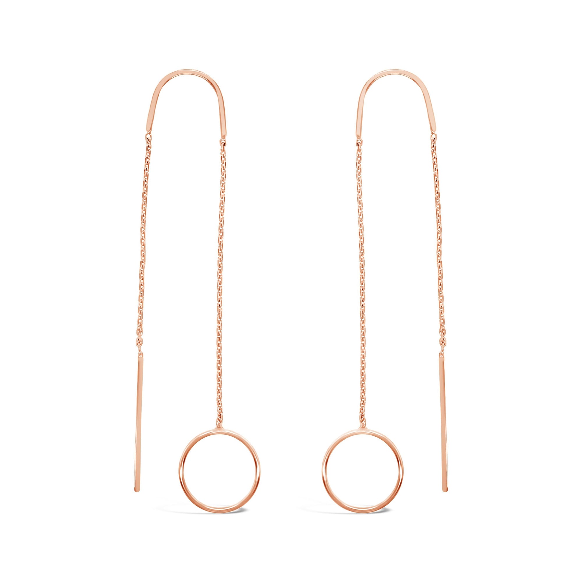 Duo Jewellery Earrings Duo circle thread earrings