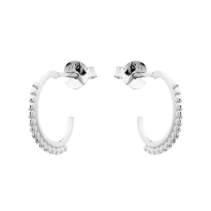 Duo Jewellery Earrings Silver Duo Indiana Hoops Earrings