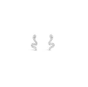 Duo Jewellery Earrings Silver Duo Xsmall snake stud