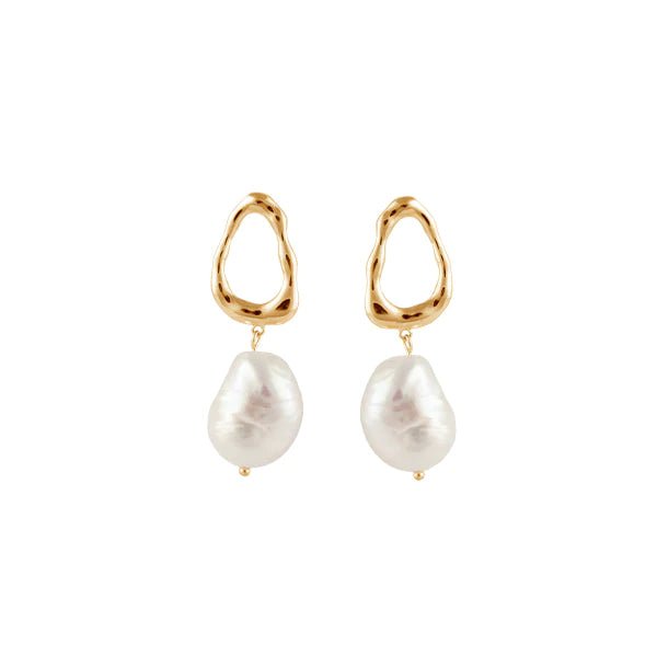 Duo Jewellery Earrings Yellow Gold Ocean Earrings