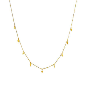 Duo Jewellery Necklaces Yellow Gold Duo diamond charms necklace