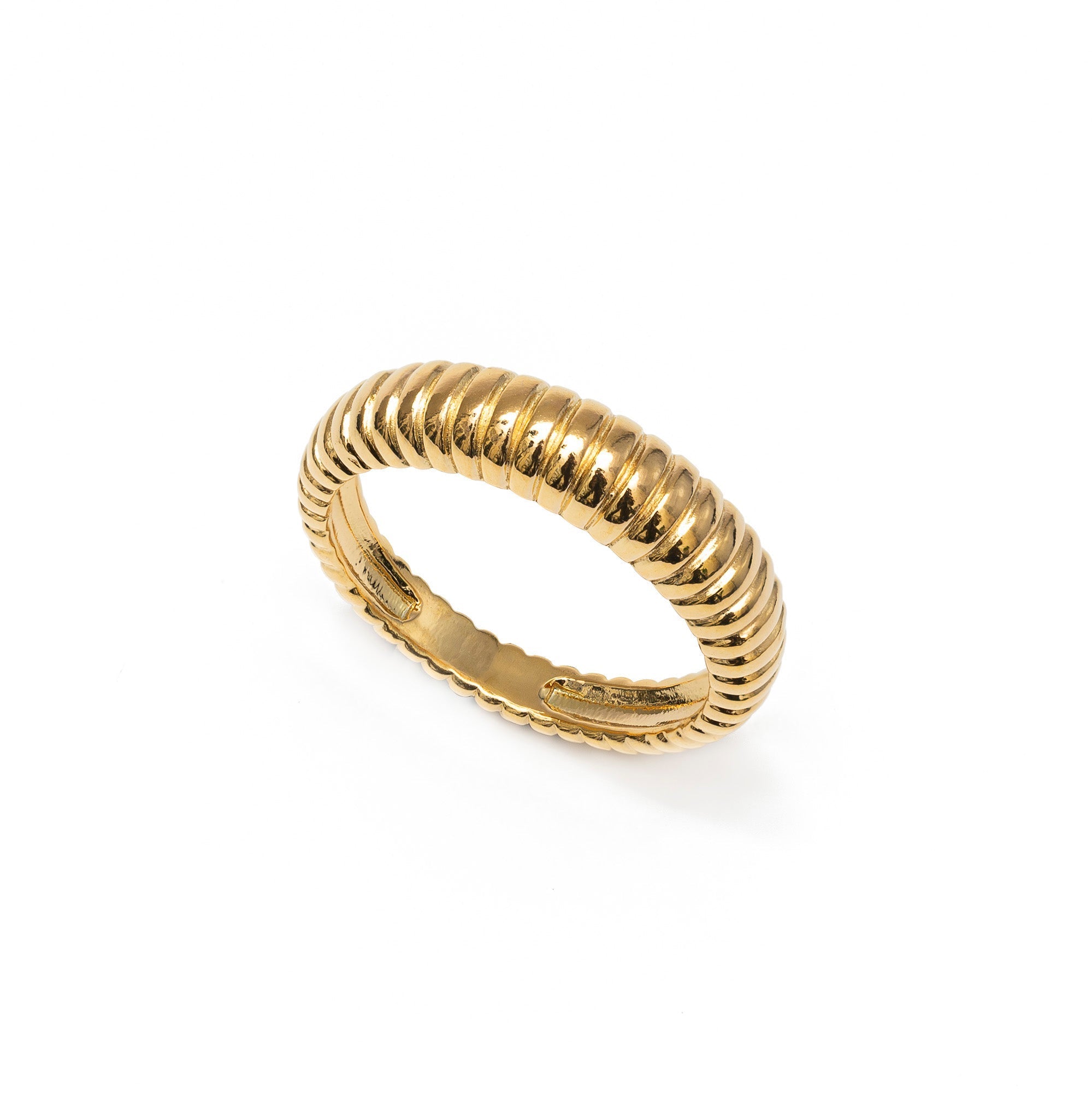 Duo Jewellery Rings Yellow Gold / 7 Gold Ridge Ring