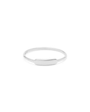 Engravable Petite Bar Ring