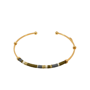 Gas Bracelets Gas Bijoux Zanzibar Stripe Khaki Bracelet