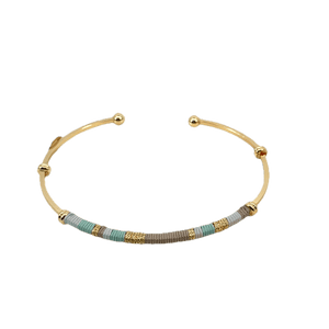 Gas Bracelets Gas Bijoux Zanzibar Stripe light blue Bracelet