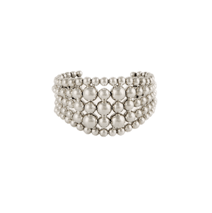 Gas Bracelets Silver Gas Multiperla Bangle