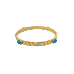 Gas Bracelets Yellow Gold / Aqua Gas Stradi Bracelet