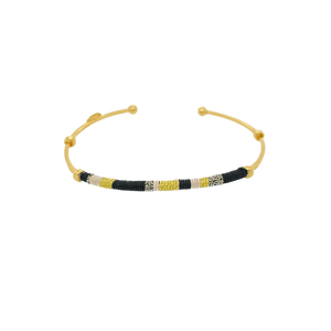 Gas Bracelets Yellow Gold / Black Gas Zanzibar MultiColour Gold Bracelet