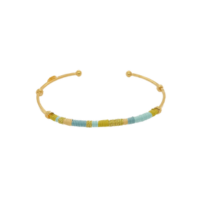 Gas Bracelets Yellow Gold / Blue Gas Zanzibar MultiColour Gold Bracelet
