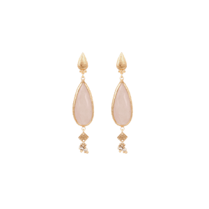 Gas Earrings Yellow Gold / Medium / Pink Gas Serti Goutte Earrings