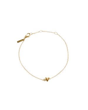 Kirstin Ash Bracelets Gold Kirstin ash Abode Heart Bracelet