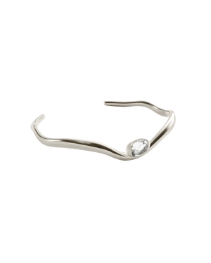 Kirstin Ash Bracelets Kirstin Ash Unfold Cuff – Rhodium Plated