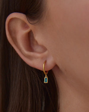 Kirstin Ash Earrings Centra Drop Hoops Earrings