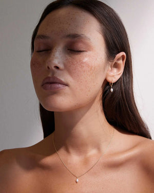 Kirstin Ash Earrings Classic Pearl Hoops