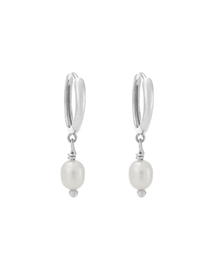 Kirstin Ash Earrings Classic Pearl Hoops