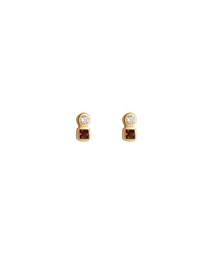 Kirstin Ash Earrings Gold Kirstin Ash Ember CZ Stud Earrings – Silver & 18K Gold Plated