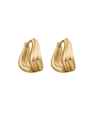 Kirstin Ash Earrings Gold Kirstin Ash Rise Hoops (18K Gold Plated & Silver)