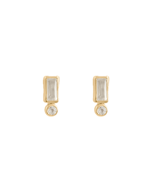 Kirstin Ash Earrings Gold Kirstin Ash Vantage Topaz Studs