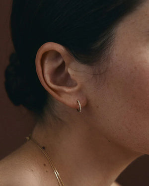 Kirstin Ash Earrings Kirstin Ash Diamond Eternity Sleepers (14K Gold)