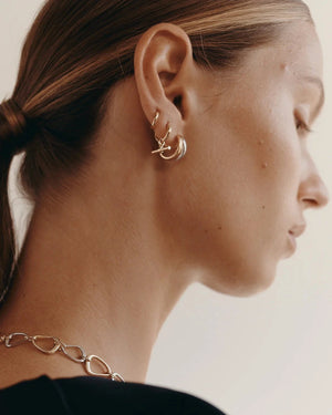 Kirstin Ash Earrings Kirstin Ash Flux Hoops Mixed Metal