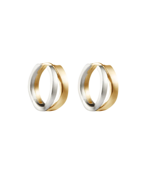 Kirstin Ash Earrings Kirstin Ash Flux Hoops (Mixed Metal)