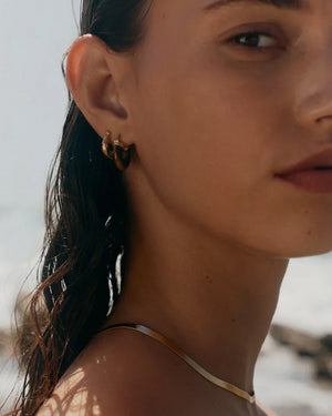 Kirstin Ash Earrings Kirstin Ash Tempo Tigers Eye Hoops