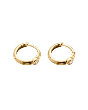 Kirstin Ash Earrings Silver / Gold Kirstin Ash Stillness Topaz Hoops