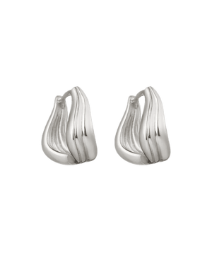 Kirstin Ash Earrings Silver Kirstin Ash Rise Hoops (18K Gold Plated & Silver)