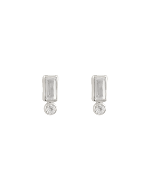 Kirstin Ash Earrings Silver Kirstin Ash Vantage Topaz Studs