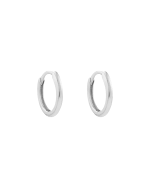 Kirstin Ash Earrings Silver Nomada Fine Hoops Earrings