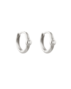 Kirstin Ash Earrings Silver / Silver Kirstin Ash Stillness Topaz Hoops