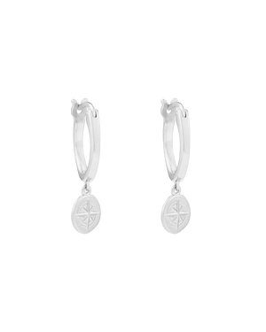 Kirstin Ash Earrings Silver Wander Hoops Earrings