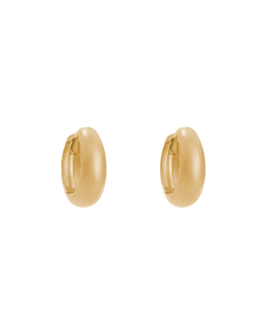 Kirstin Ash Earrings Yellow Gold Era Huggie Earrings
