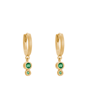 Kirstin Ash Earrings Yellow Gold Il Mare Droplet Hoops