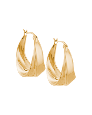 Kirstin Ash Earrings Yellow Gold Kirstin Ash Interwine Hoop Earrings