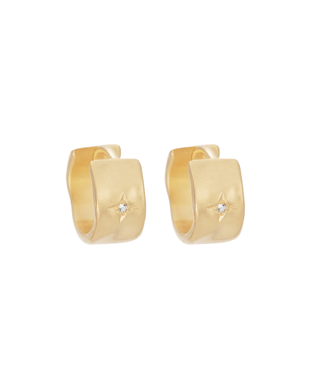 Kirstin Ash Earrings Yellow Gold Kirstin Ash Luna Hoop Earrings