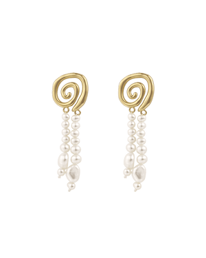 Kirstin Ash Earrings Yellow Gold Sweet Escape Earrings