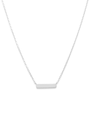 Kirstin Ash Necklaces Engravable Petite Bar Necklace