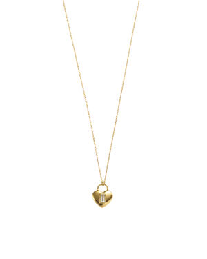 Kirstin Ash Necklaces Gold Kirstin ash Vera Heart Lock Necklace