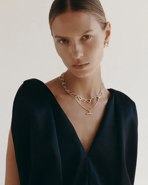 Kirstin Ash Necklaces Kirstin Aah Flux Necklace Mixed Metal