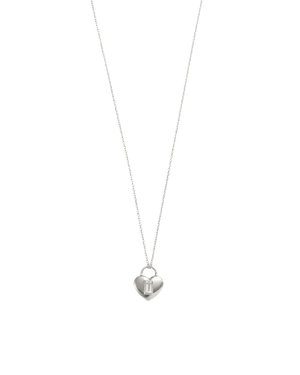 Kirstin Ash Necklaces Silver Kirstin ash Vera Heart Lock Necklace