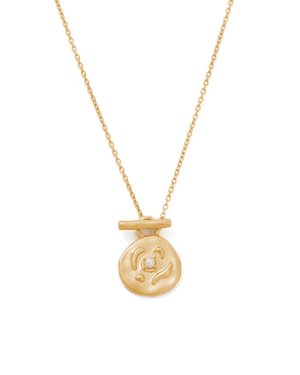 Kirstin Ash Necklaces Yellow Gold Vacanza Coin Necklace