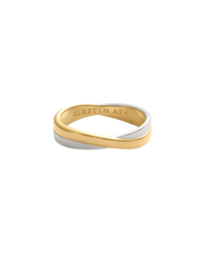 Kirstin Ash Rings 6 Kirstin Ash Duality Ring – Gold & Rhodium Plated