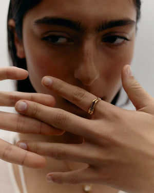 Kirstin Ash Rings Kirstin Ash Alchemy Ring – Gold Vermeil & Silver