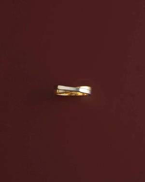 Kirstin Ash Rings Kirstin Ash Duality Ring – Gold & Rhodium Plated