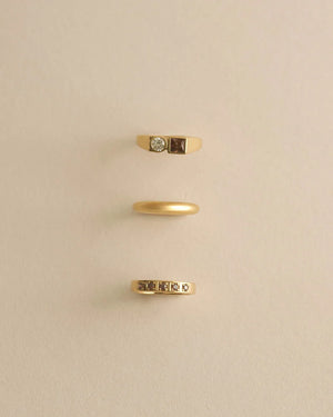 Kirstin Ash Rings Kirstin Ash Ember Ring – Gold Plated & Silver