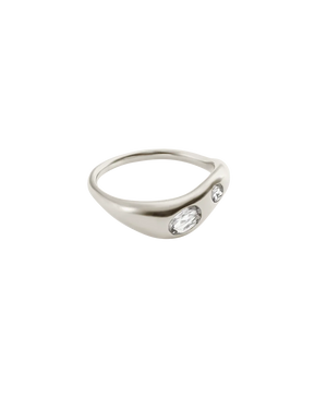 Kirstin Ash Rings Kirstin Ash Vessel White Topaz Ring – Gold & Silver
