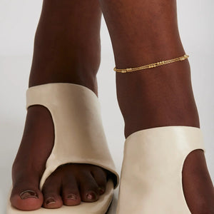 Najo Anklets Najo Halcyon Anklet – Silver & Gold Plated